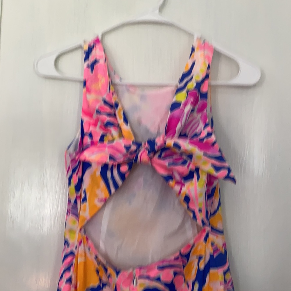 Lilly Pulitzer Dress with Tie/Keyhole Back Size 0 - Picture 3 of 7